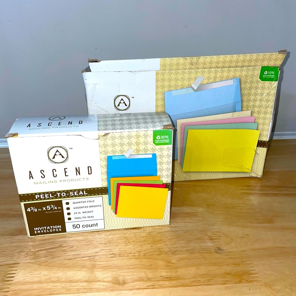 Colored Envelopes 60 Greeting Card & 50 invitation